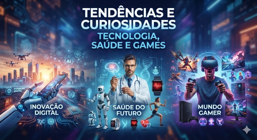 Tendências e Curiosidades: Tecnologia, Saúde e Games Tendências e Curiosidades: Tecnologia, Saúde e Games