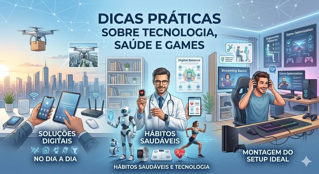 Dicas Práticas sobre Tecnologia, Saúde e Games Dicas Práticas sobre Tecnologia, Saúde e Games