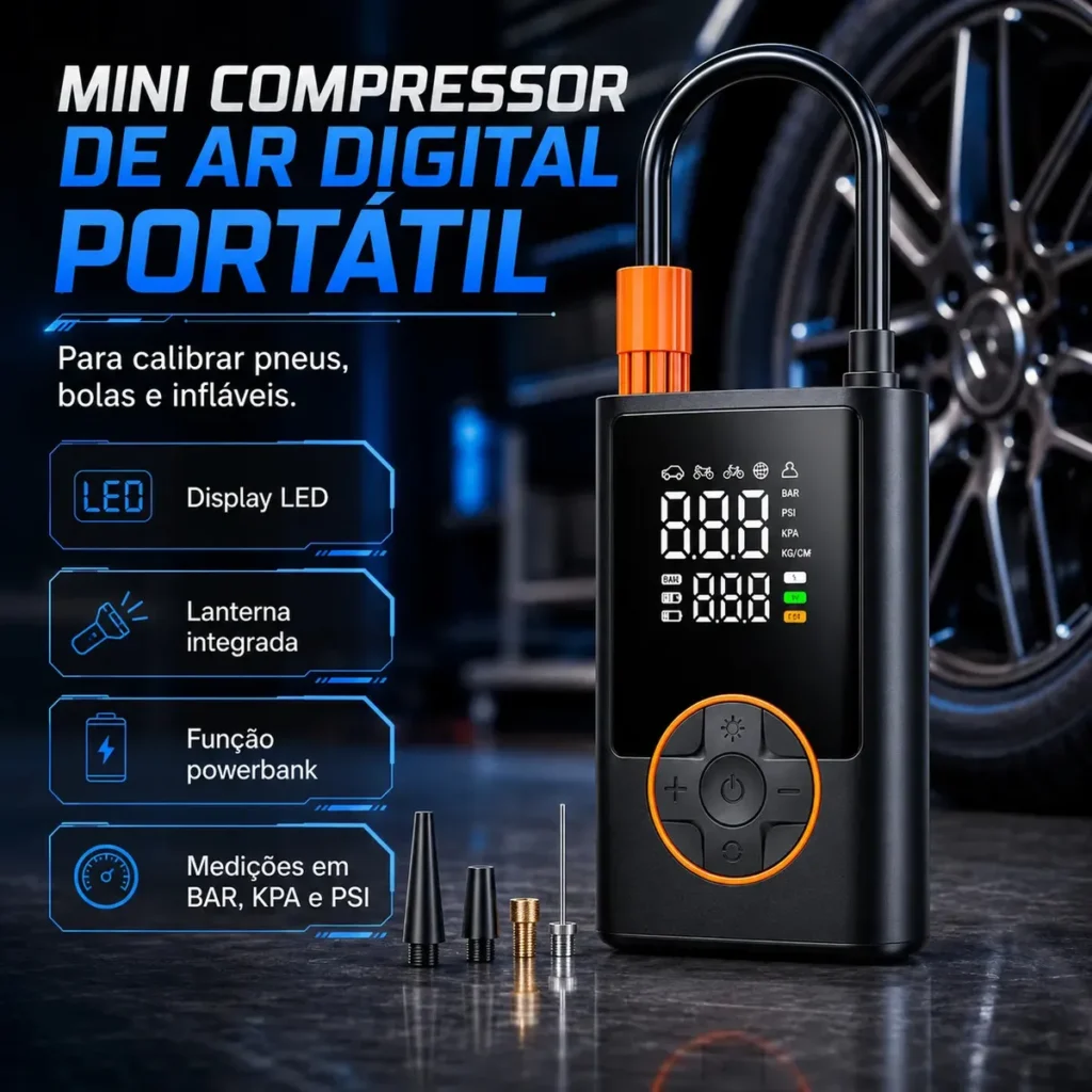 Compressor Portátil Vale a Pena? Eu Compraria com um Pé Atrás