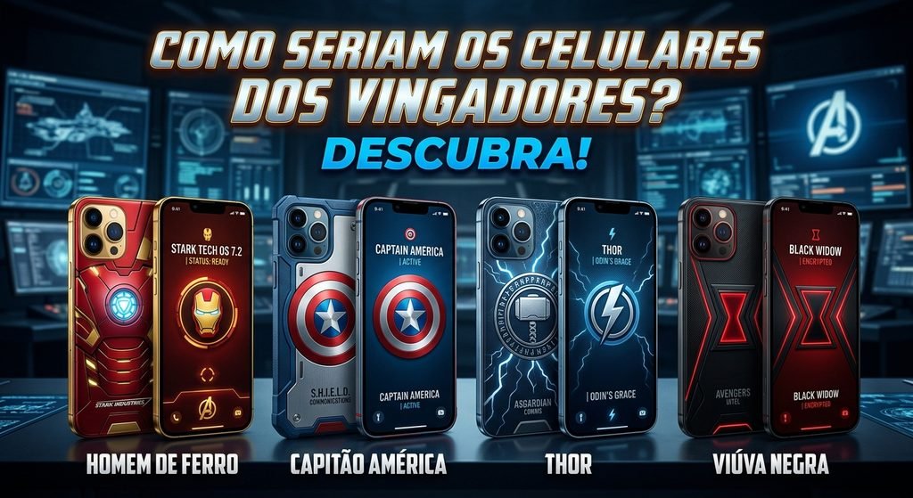 Como Seriam os Celulares dos Vingadores? Descubra!