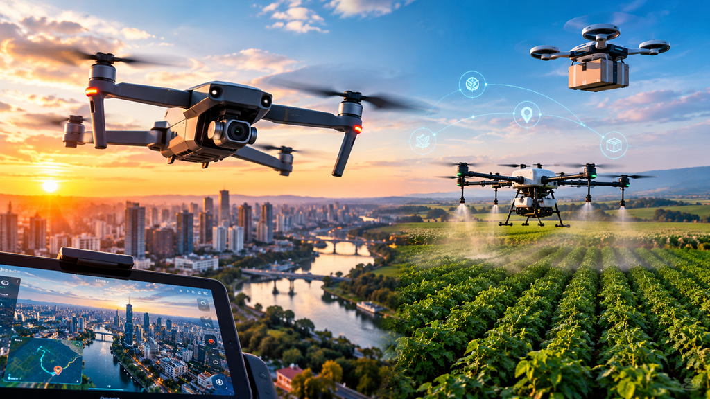 Evolução dos Drones: Da Invenção ao Uso em Casa, na Agricultura e no Futuro Evolução dos Drones: Da Invenção ao Uso em Casa, na Agricultura e no Futuro